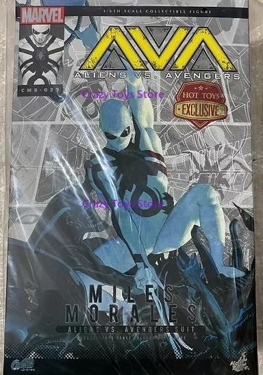 

In Stock Original Hot Toys HT CMS027 Alien Vs. Avengers Miles Morales Alien Vs. Avengers Set 1/6 WF 2025 Anime Action Toy