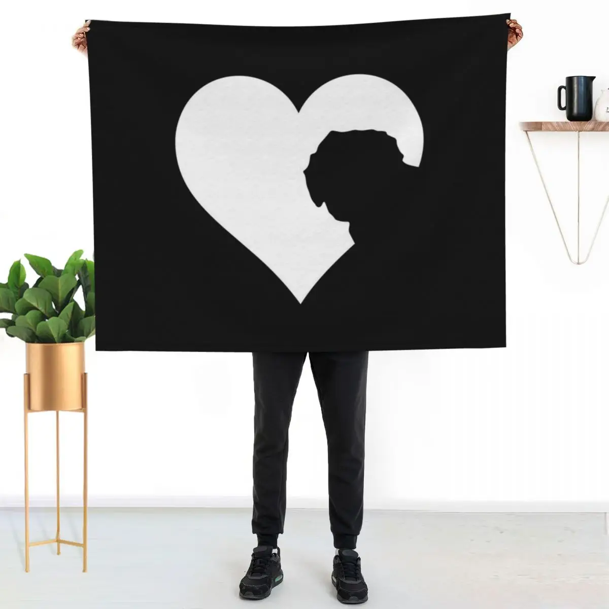 The Heart of the Labradoodle Lover Throw Blanket Soft Beds bed plaid for winter Tourist Custom Beach Blankets