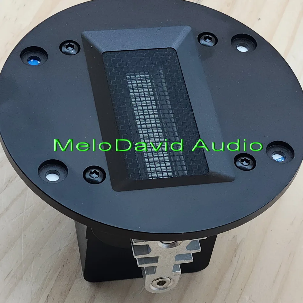 Paarweise 2 Stück MeloDavid RB110NEO Echtaluminium-Bändchenhochtöner mit Neodym 110mm Frontplatte – Detail 9