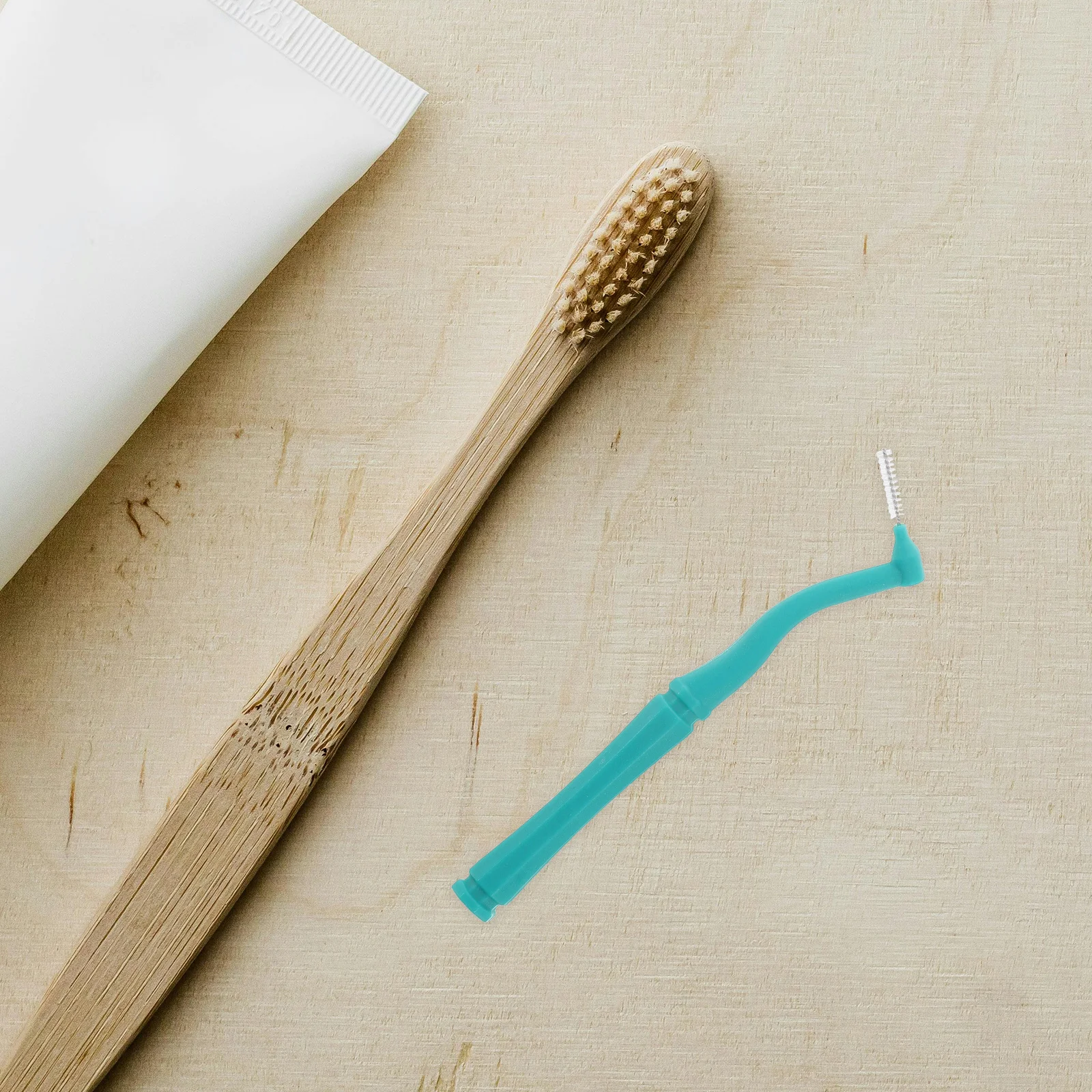 

20Pcs Portable Interdental Brush for Braces L-Shaped Toothpick Brush Teeth Cleaning Travel Kit Oral Cleaning Tools