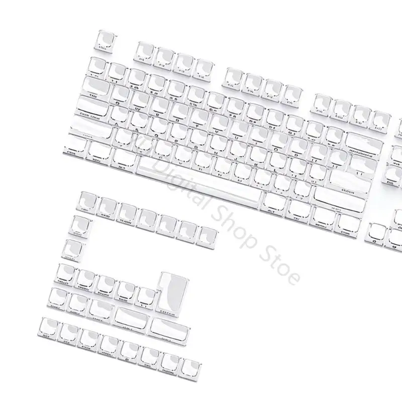 96BA Jelly MDA-Tastenkappen-Set mit 132 Tasten und seitlicher Bedruckung für den Austausch mechanischer Tastaturen und die – Detail 3