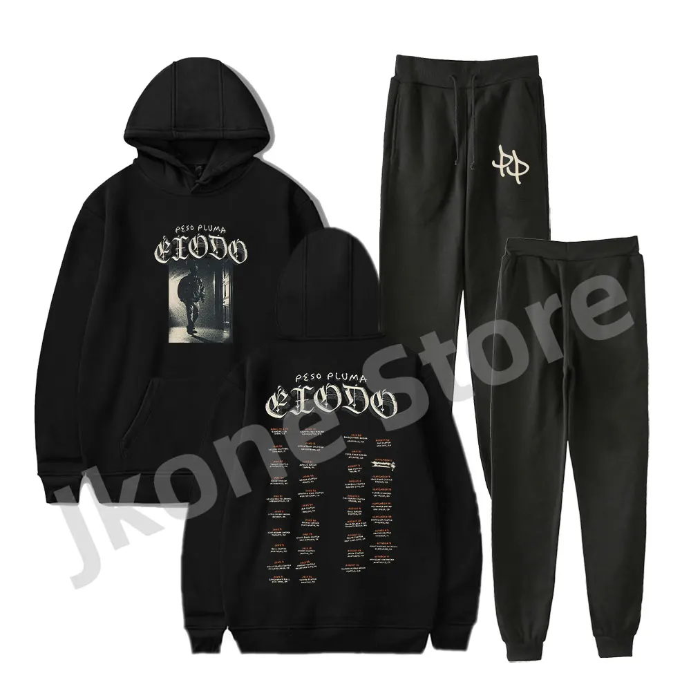 Peso Pluma Exodo Tour Hoodies Set Genesis New Logo Merch Women Men Fashion Casual Streetwear Sweatshirts