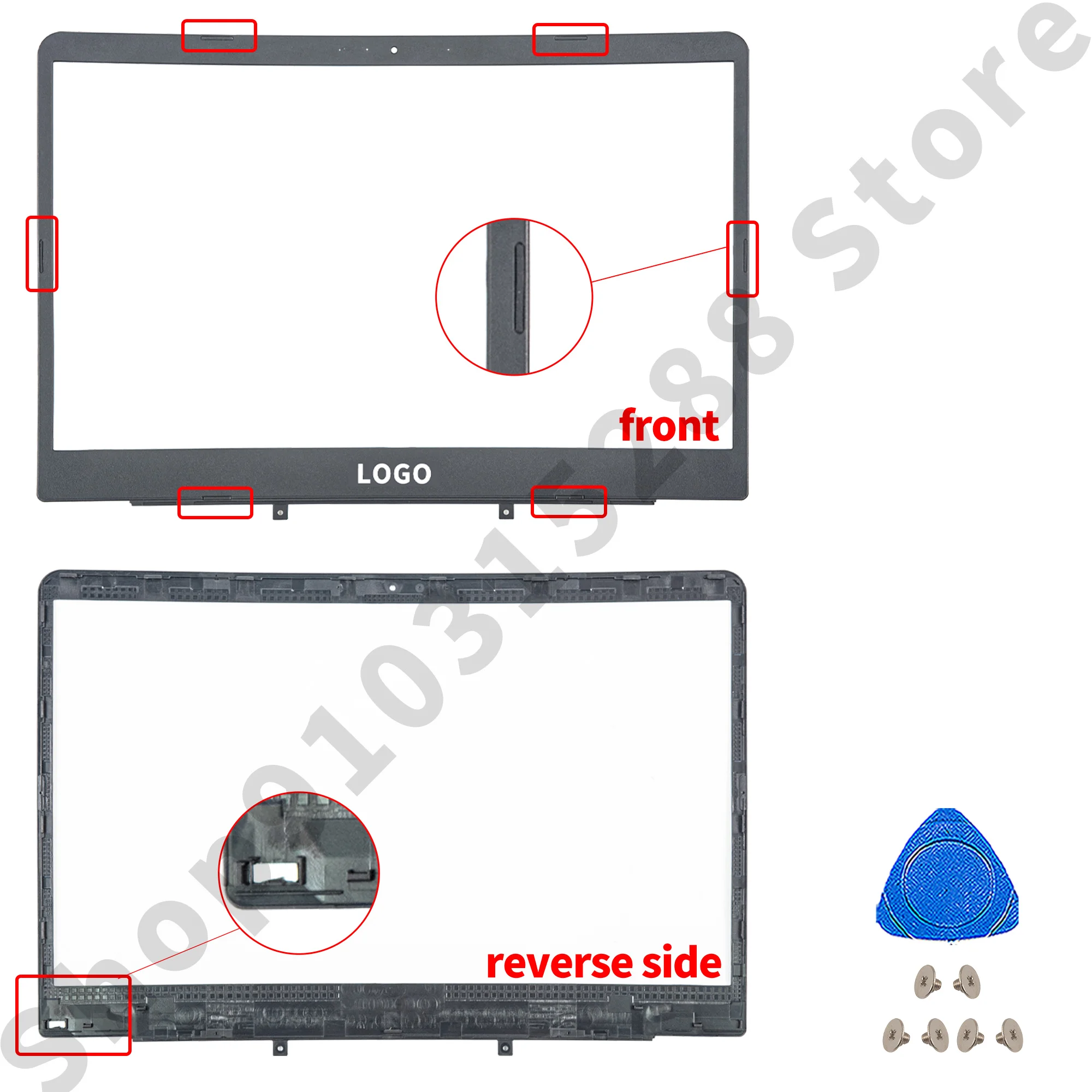 Funda de plástico para ordenador portátil, cubierta trasera con bisel frontal, reemplazo de plástico, para S4000V, S4100V, S4200U, S410U, X411, R421U