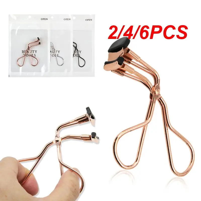 2/4/6PCS Beauty Makeup Tool Natural Curl Stainless Steel Cute Precise Application Eyelash Curler Partial Curler Revolutionary