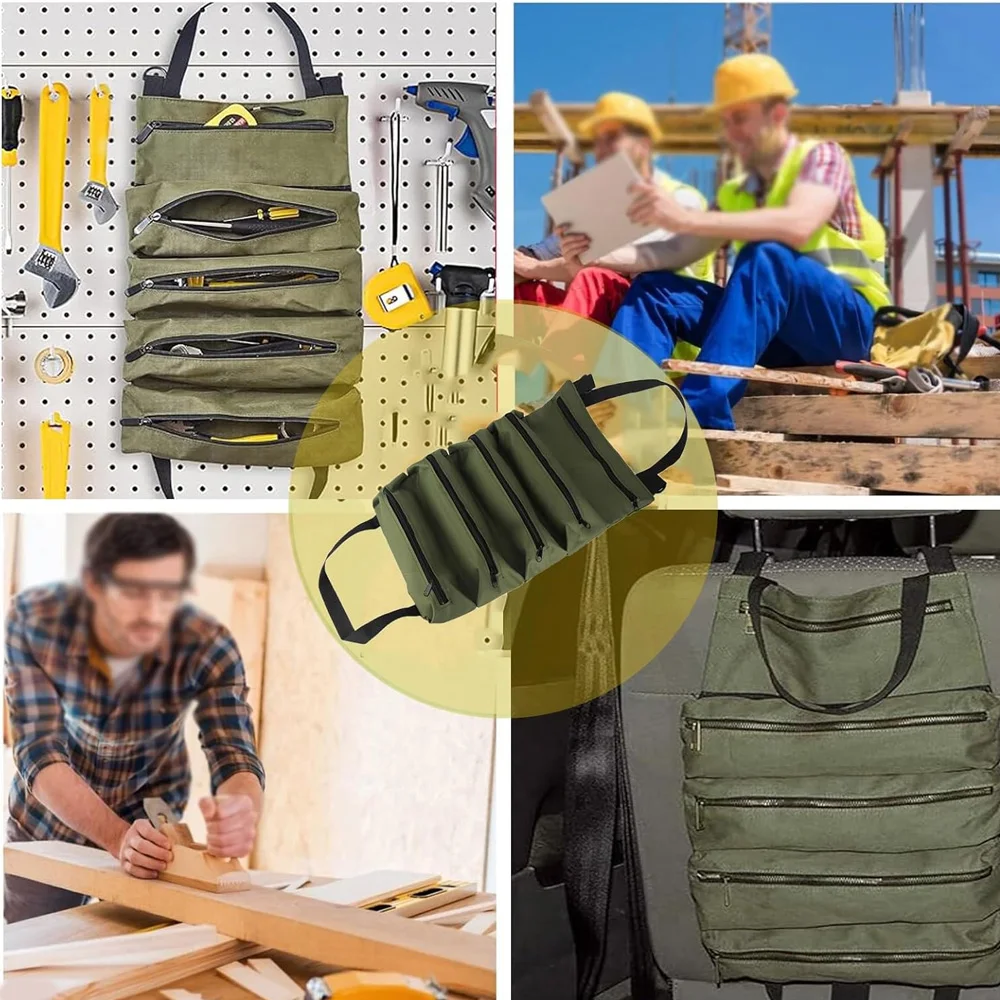 Heavy Duty Tool Bag Storage Bag for Workers Engineers Maintenance Camping Detachable Multifunctional Tool Organizer
