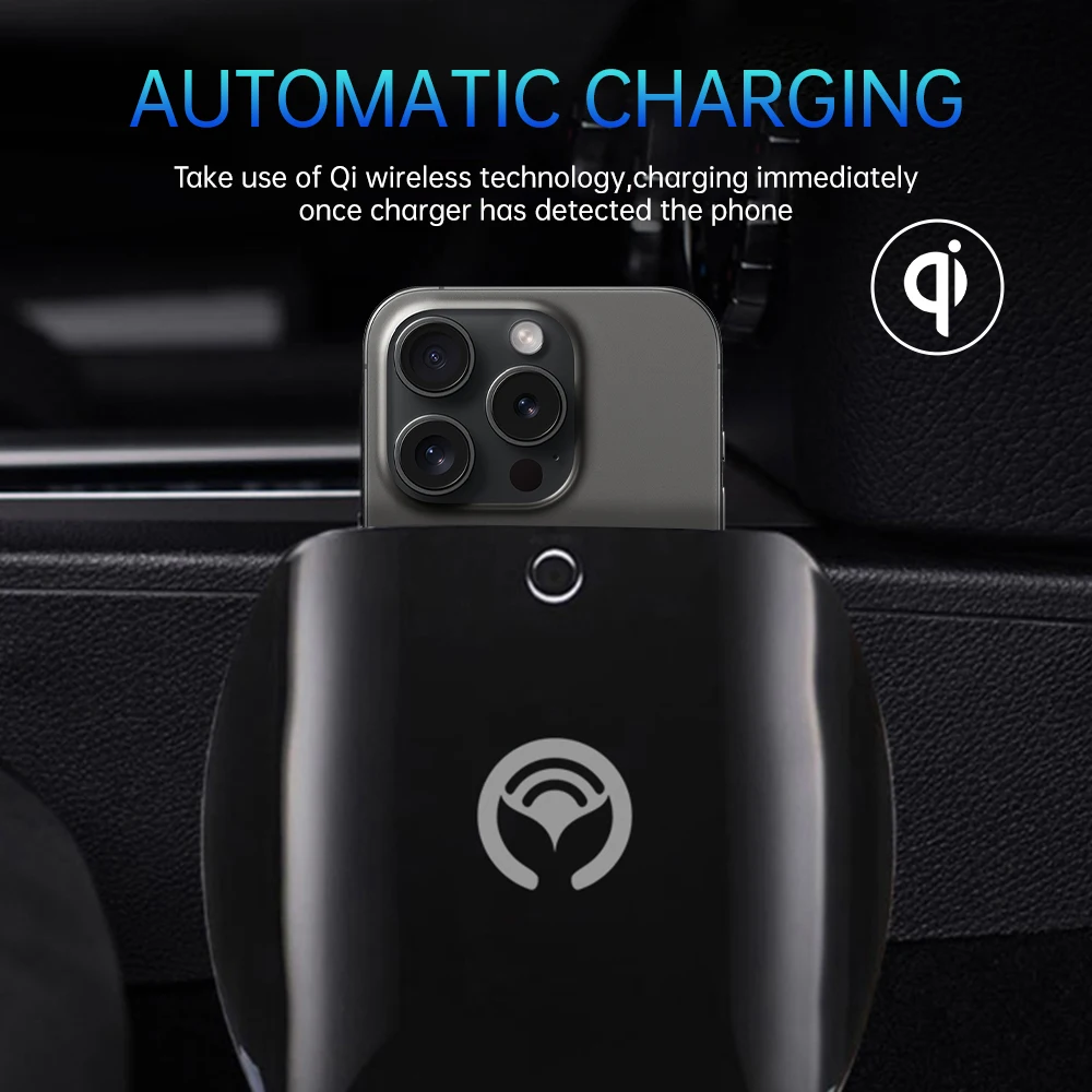 

Universal Fast Charging Car Charger Smart Wireless Mount for Android & iOS iPhone Xiaomi Huawei - Vehicle Charging Accessory