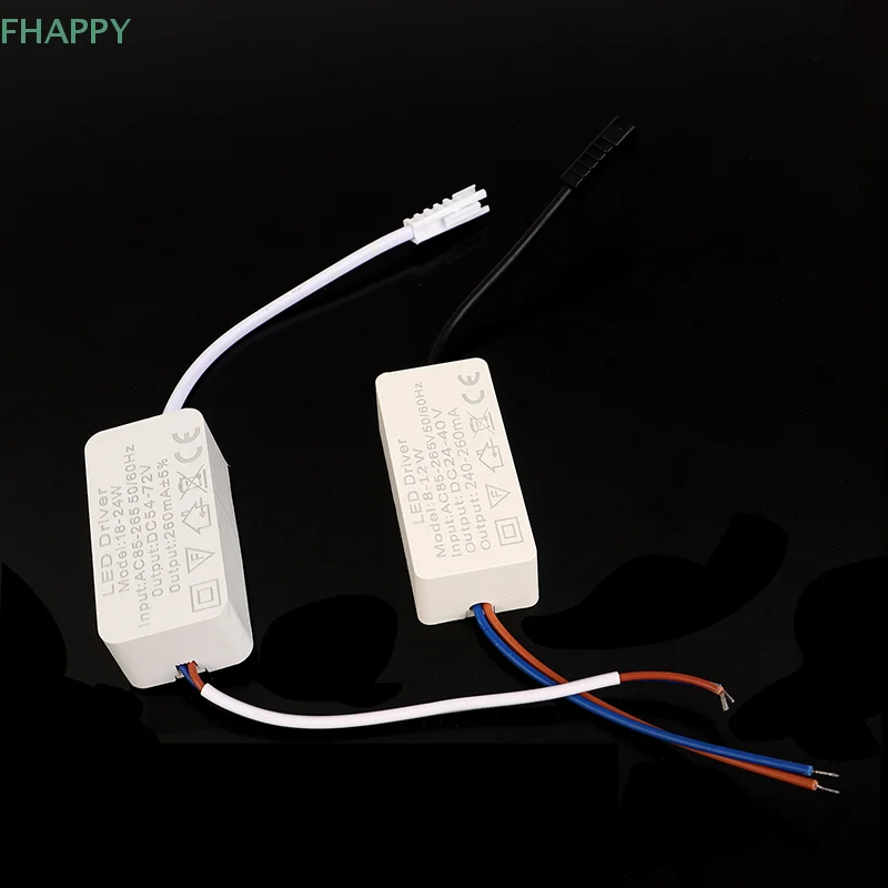 1 unidad 1-3W 3-5W 4-7W 8-12W12-18W 18-24W transformador de luz LED controlador adaptador de corriente de corriente constante tira de lámpara LED controlador de potencia