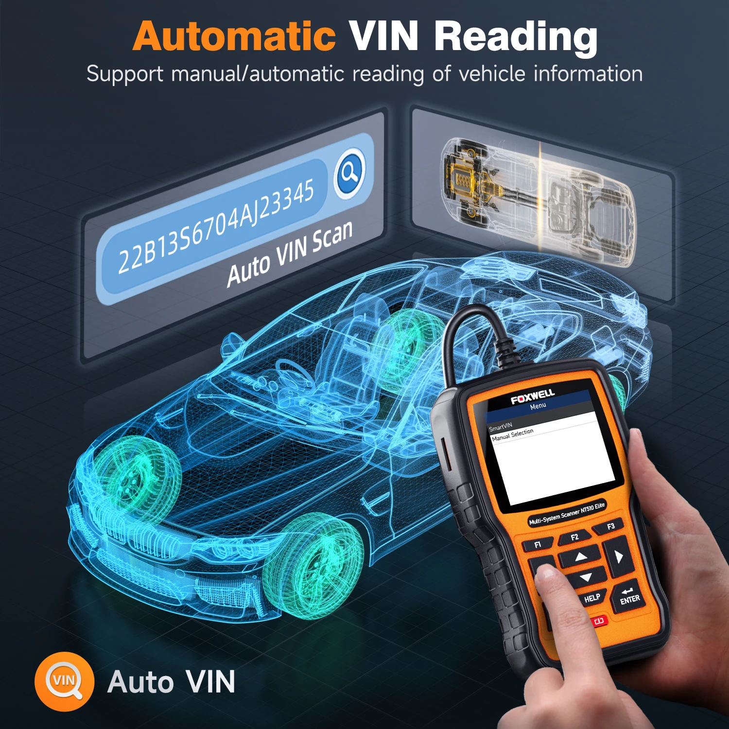 FOXWELL NT510 النخبة صالح لهوندا أكورا Obd2 الماسح الضوئي ثنائي الاتجاه نظام كامل محرك ABS TCM SRS أداة مسح التشخيص أداة ترقية مجانية