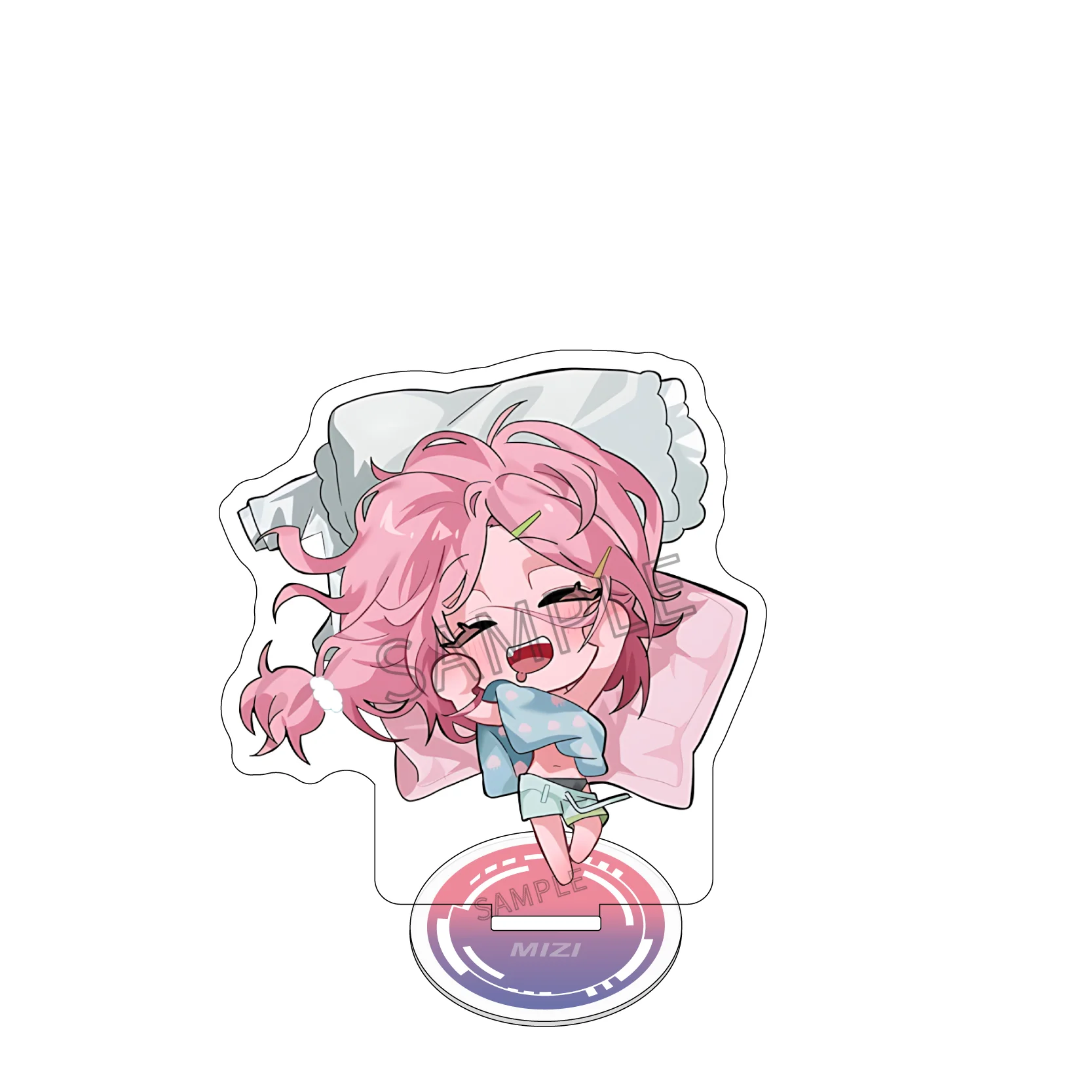 8cm Anime Alien Stage Mizi Sua Ivan Luka till Hyuna Acrylic Keychain Stand Cute Character Desk Decor Model for Fans Gift