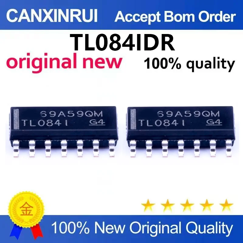 (5pcs-100pcs)Brand new original TL084IDR SOP-14 universal J-FET input four-way operational amplifier