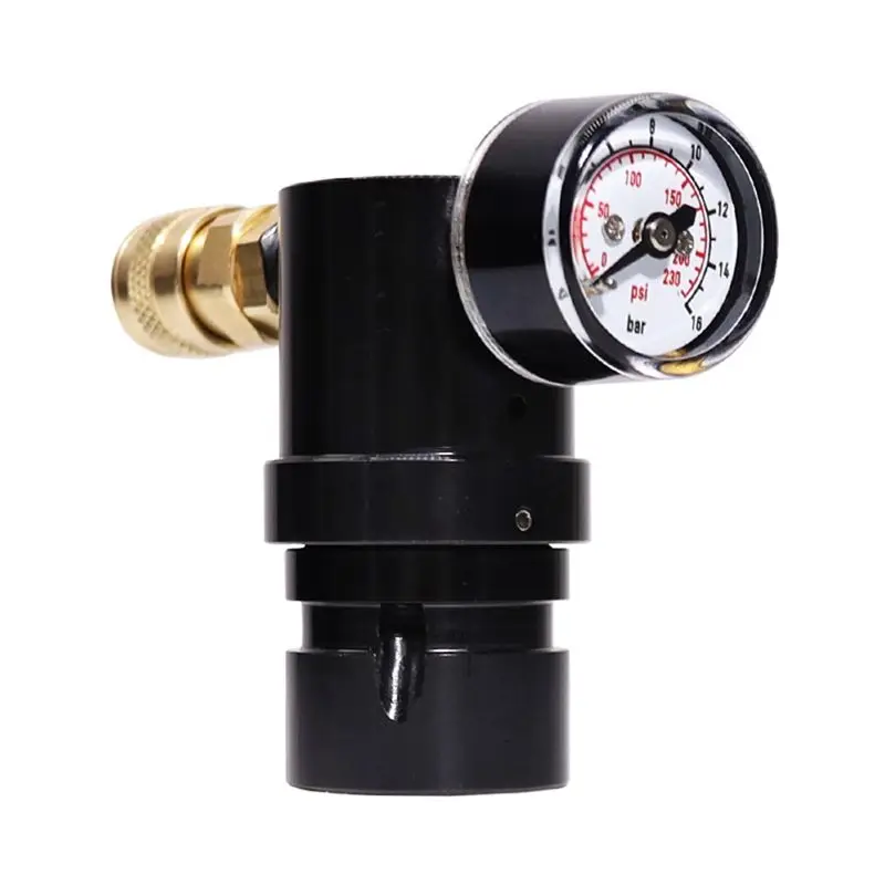 

VEHO-HPA Low Pressure Regulator T-Type Mini CO2 Regulator Output Pressure 230 Psi With Coupler Gauge