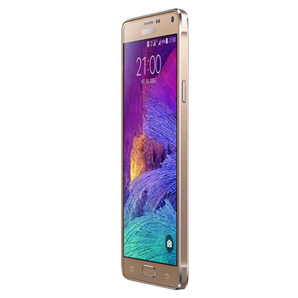 الأصلي سامسونج غالاكسي نوت 4 N910A N910F N910V 4G الهاتف المحمول 5.7 ''3GB RAM 32GB ROM الهاتف المحمول 16MP + 3.7MP أندرويد نوت 4