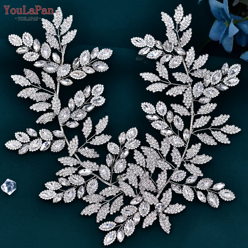 YouLaPan Bridal Headpiece Rhinestone Headband Wedding Hair Accessories Head Ornaments Crystal Bride Headwear Women Tiara HP396