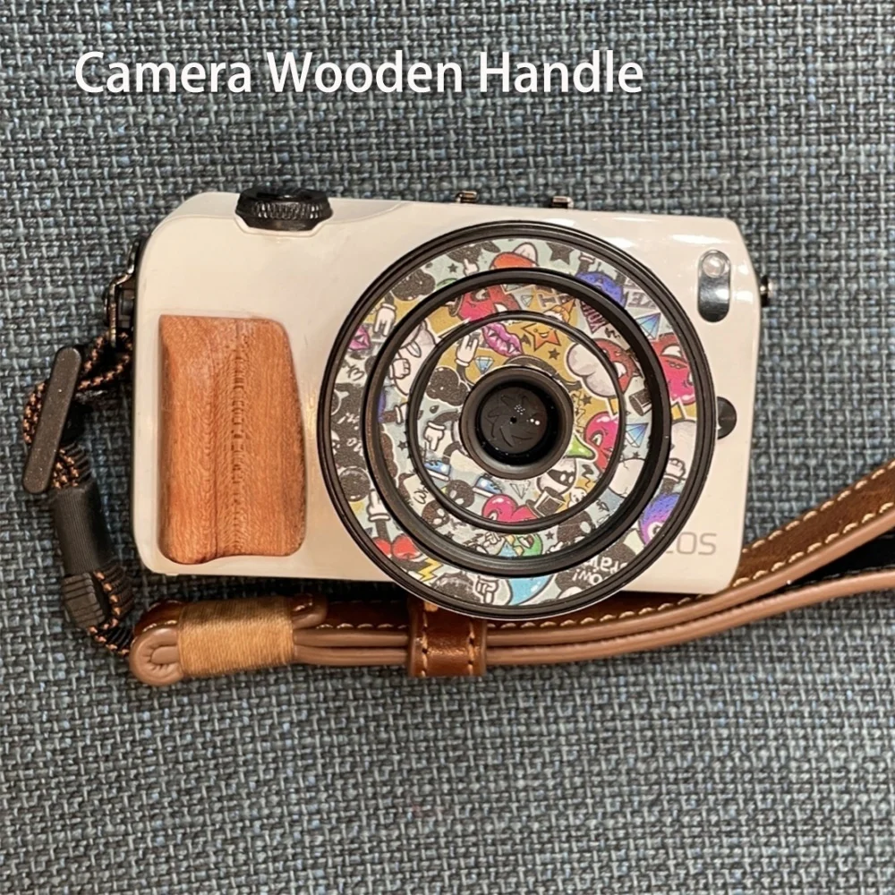 

Camera Wooden Handle For Nikon ZFC FUJIFILM X-E4 LUMIX DC-GX9 ZS110 LX10 ZS220 Ebony Padauk Handle Grip Photography Accessories