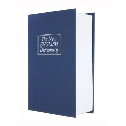 Coffre-fort de rangement à domicile, livre de dictionnaire, banque, argent, espèces, bijoux, casier de sécurité Secret caché avec serrure à 2 clés, livraison directe