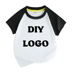 Summer raglan Short-Sleeved O-Neck T Shirt Fashion 3D Printing T-Shirt Custom Your Exclusive Tshirt Diy Children Size Tops Tee