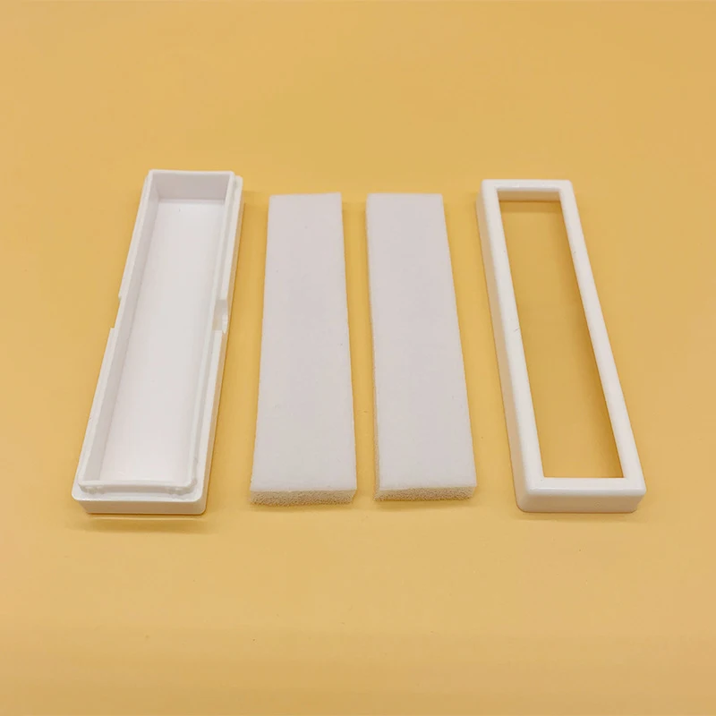 

12PcsGlass Cover Strip Bare Stone Box Double Layer Memory Cotton Gemstone Color Treasure Storage Box Jade Ring Face Display Box