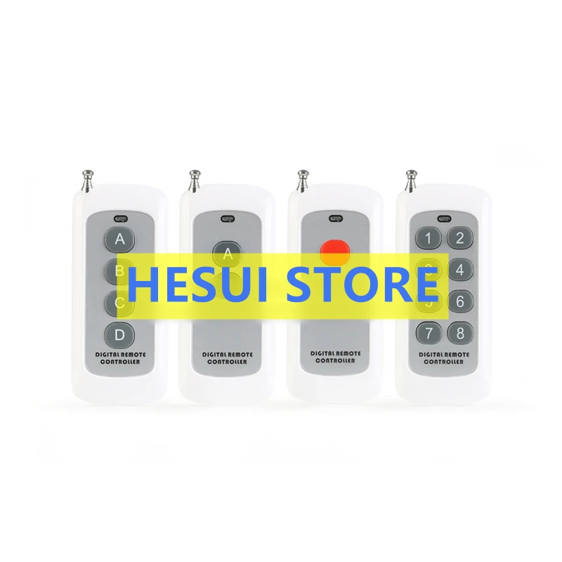 1000m 315MHz white 1/2/4/8 key Wireless remote control key switch