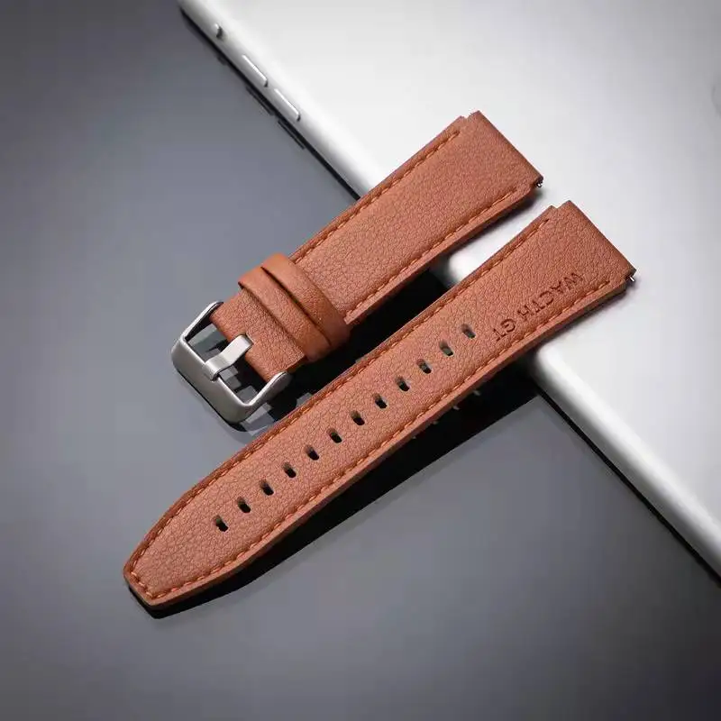 22mm Official Genuine Leather Straps For Huawei Watch Gt 2 Pro GT3 46mm Smart Watch Band Wristband Bracelet  Gt2 Pro Accessories