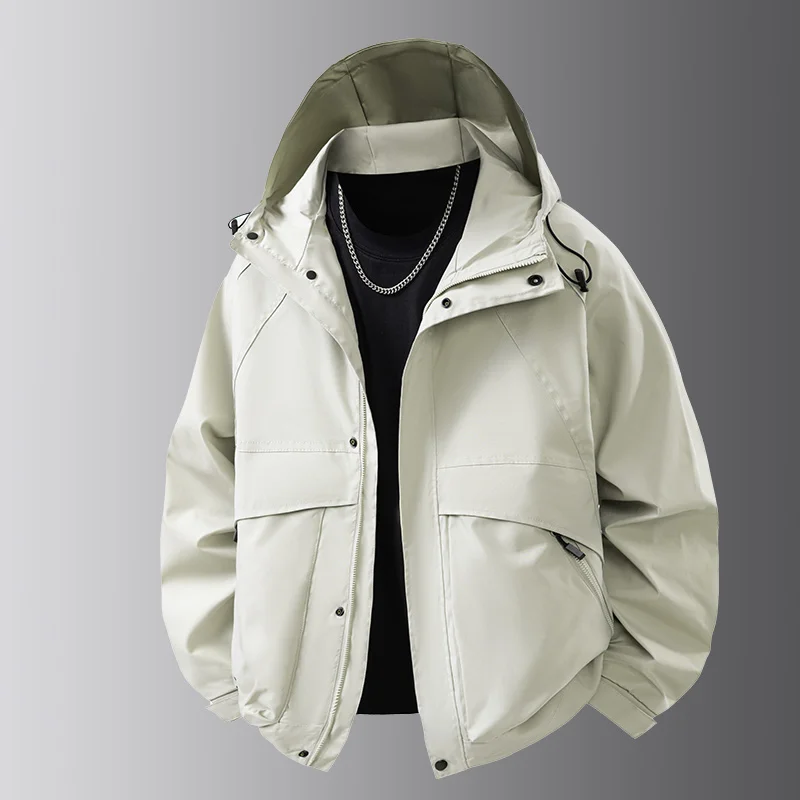 

Youth Spring and Autumn Outdoor High Quality Sports Leisure Fashion Hooded Jacket Fashion Trend Handsome Sports Running Jacket