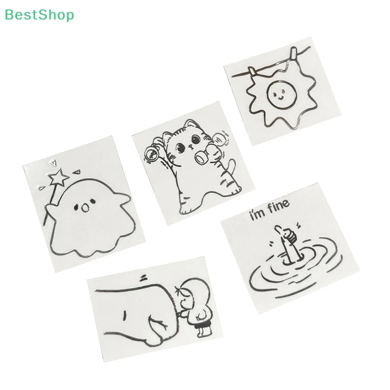 I'M Fine Funny Sarcastic Metal Stickers Laptop Stickers Humorous "I'M Fine" Design Disposable Easy-To-Tear Accessories