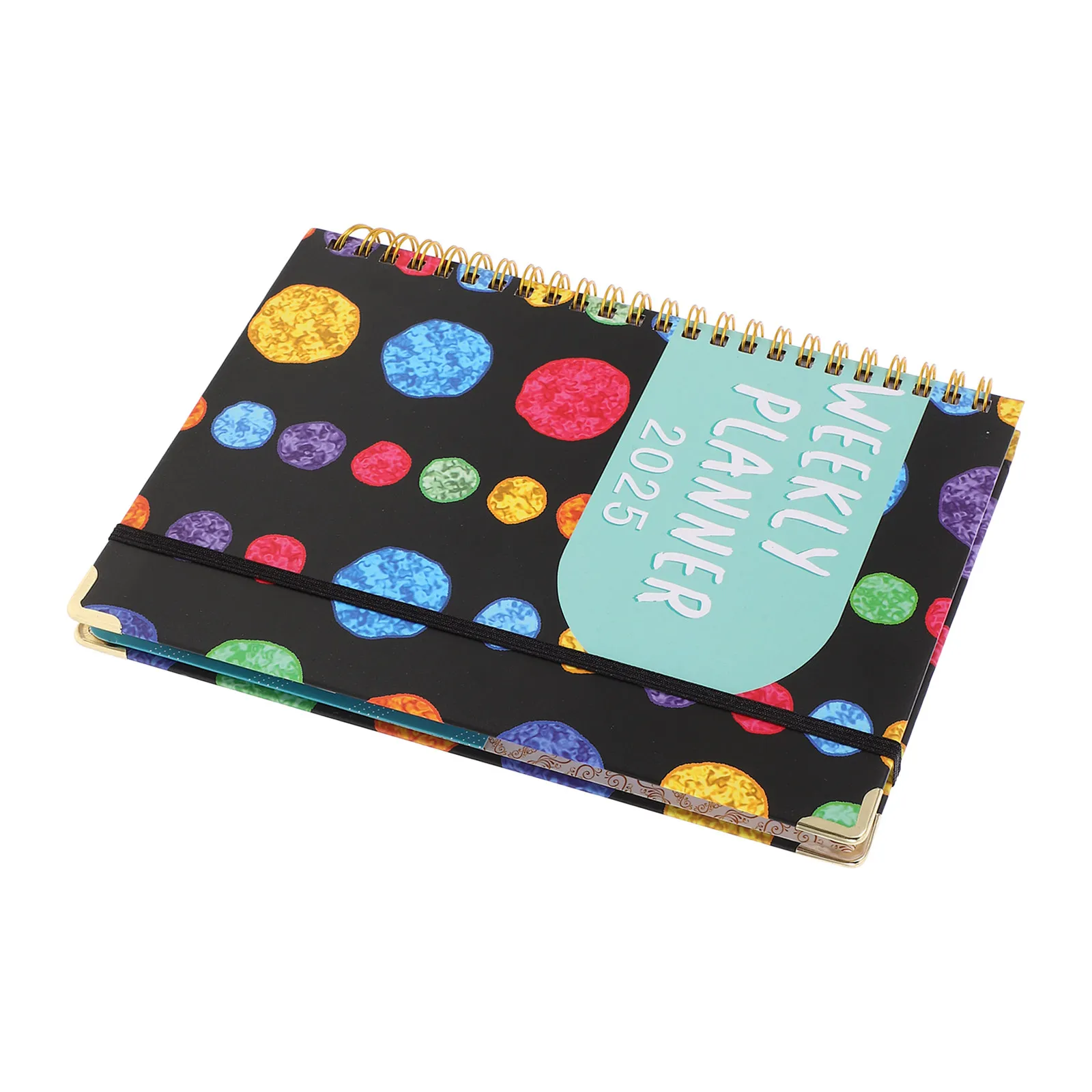 A5 Spiral Notebook Weekly Planner January–December 2025 for Students Teachers Office School Use