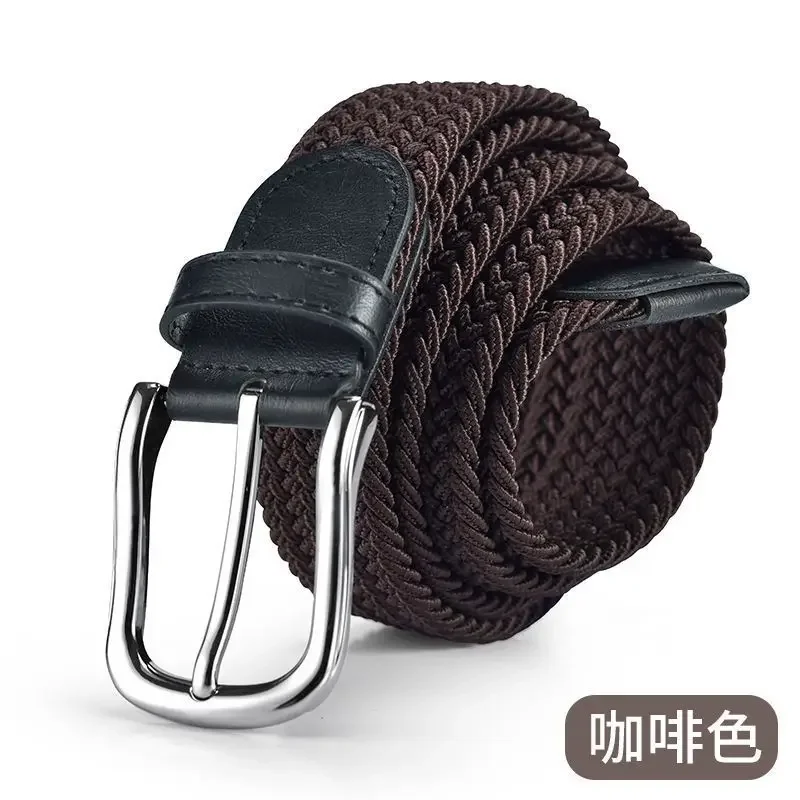 100 см 110 см 120 см новый дизайн, высокое качество, мужской повседневный ремень с тканой пряжкой, эластичный холст, универсальные женские брюки, универсальный смысл