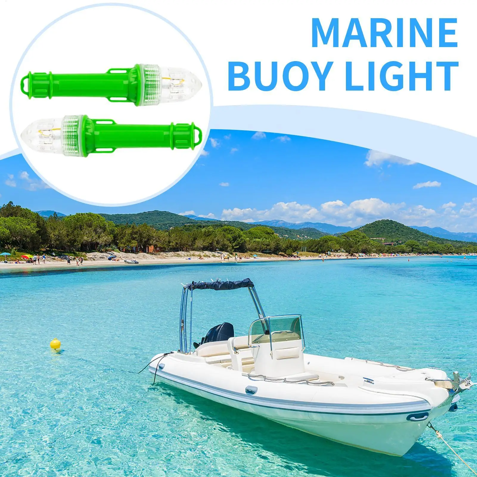 

Морской фонарь, умный морской фонарь безопасности, 2 шт., светочувствительные фонари для побережья, озера, реки, катания на лодках, рыбалки, рафтинга