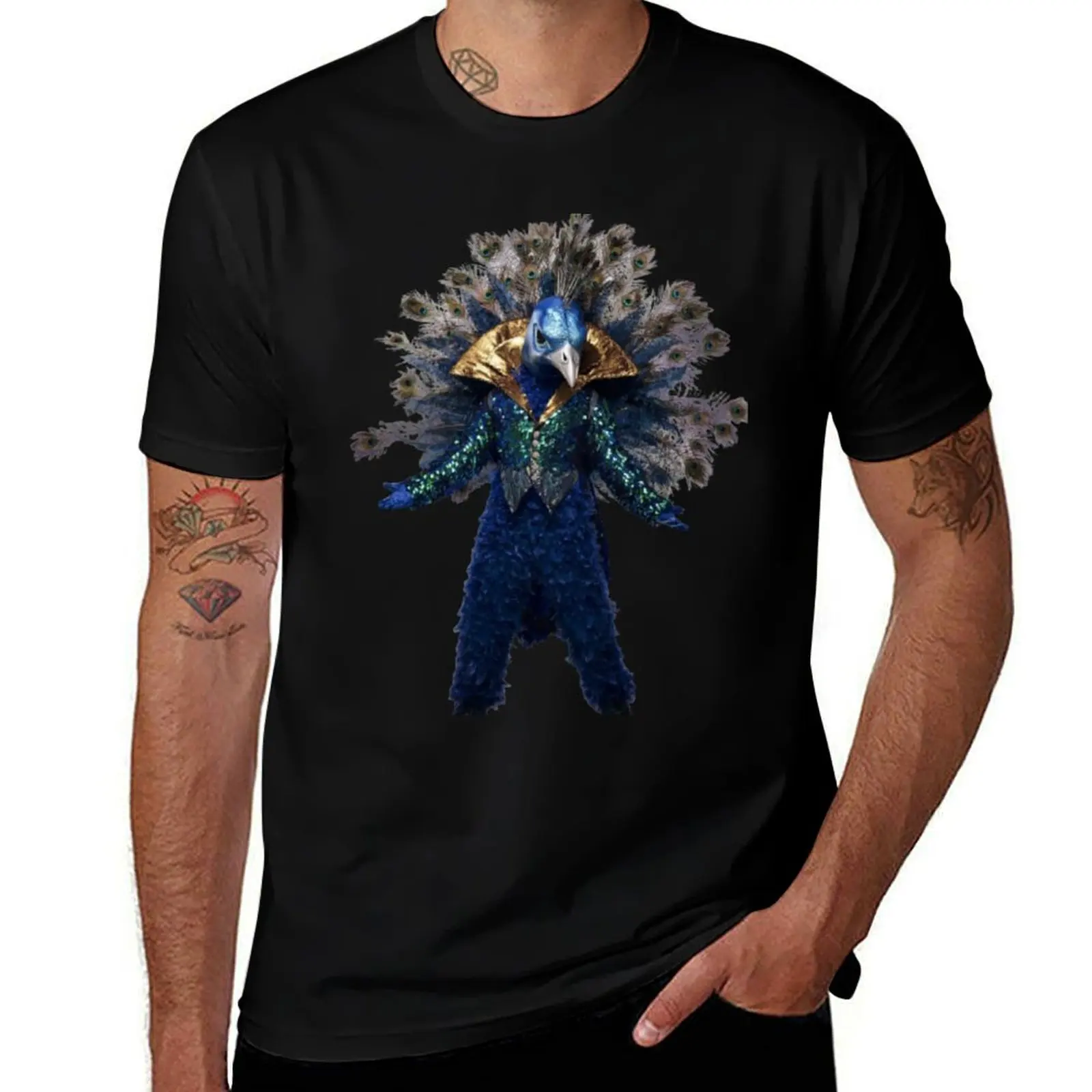 Masked Singer US Season 1 Costume - Peacock T-Shirt Breathable Gym Short Sleeve T-Shirt