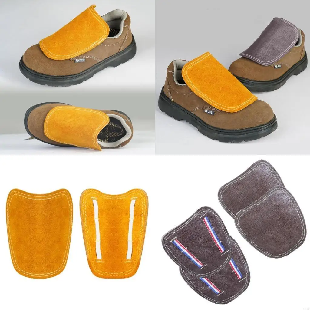 

Leather Welding Shoe Covers for Safety and Durability in High Heat Environment K1KF