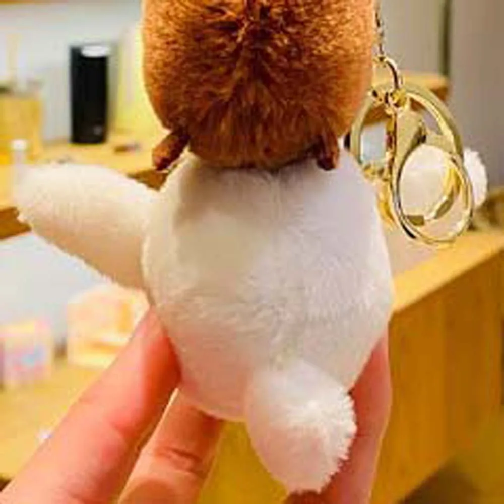 Capybara Pelican Stack Capybara Plush Keychain Hanging Accessories Soft Stuffed Guinea Pig Pendant Animals Capibara