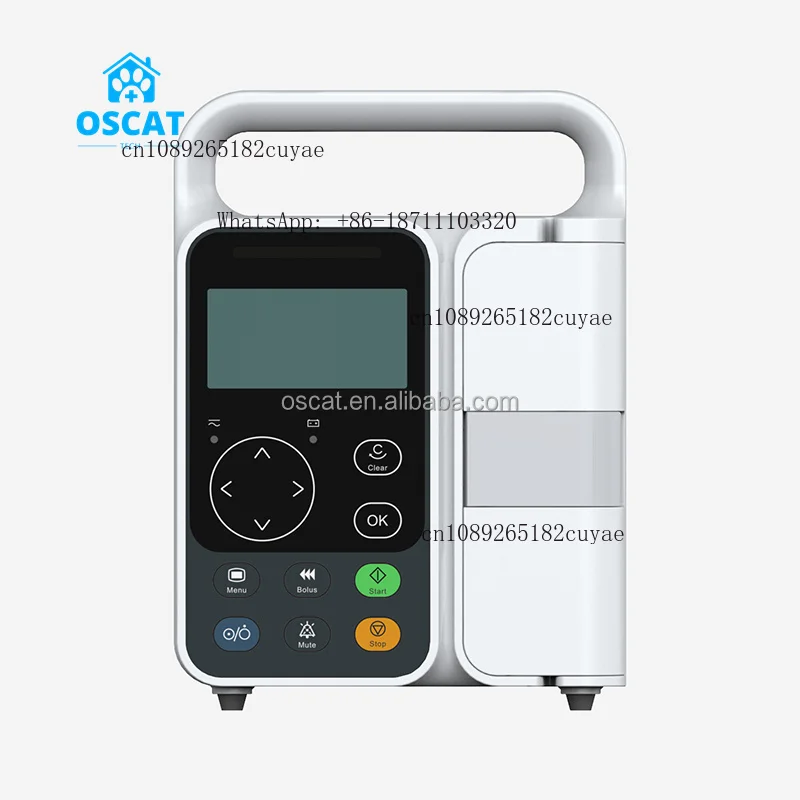 OSCAT EIP3 Veterinary Infusion Pump Reusable Dog Intelligent Alarm Multi-mode Accuracy Calibration Memory Function Real-time CE