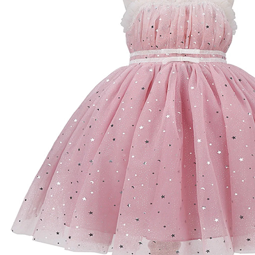 2026 Formal DRess Children's shining wedding dress baby  girl 1 year-old Birthday party dress performance prom gown - view 5