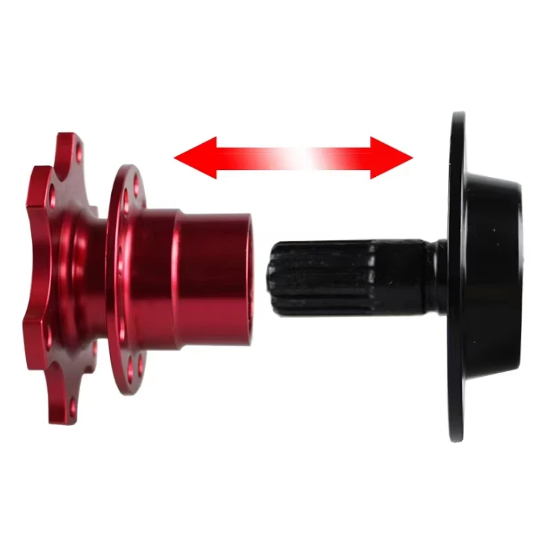 Universal 6 Hole Design Steering Wheel Hub Adapter Quick Release Boss Kit for Auto Modification，Connection Base Quick Release