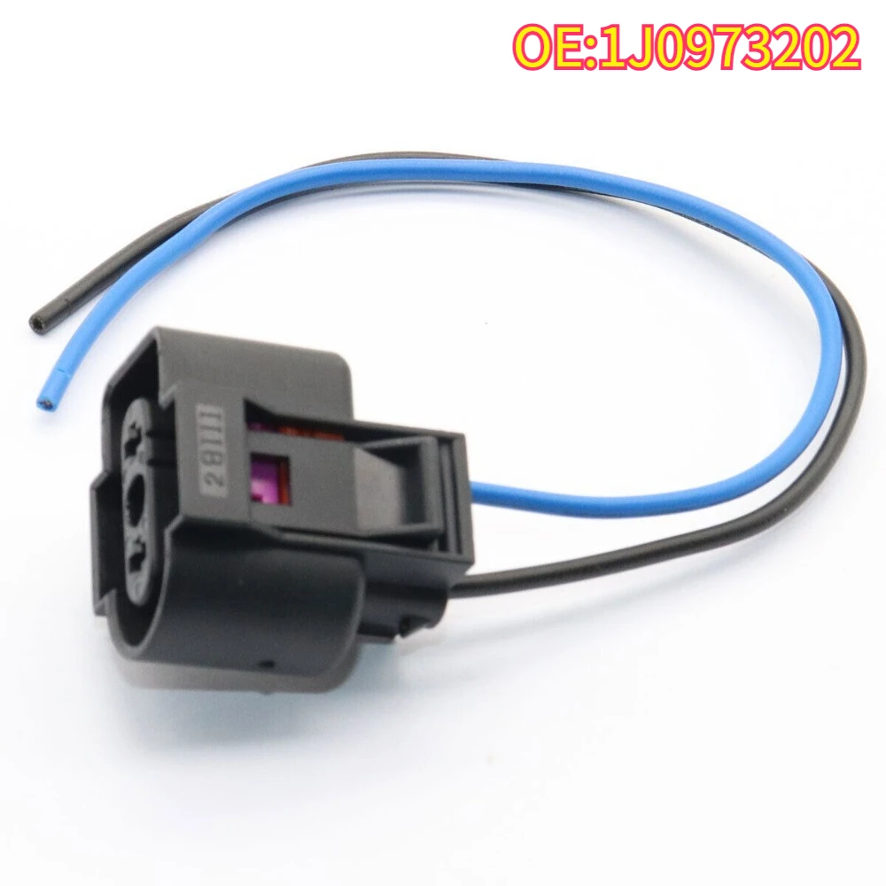 

High quality New For 1/10Pcs 1J0973202 2PIN ConnectorWaterproof3.5mm Series Female Connectors With Wires Car Wire Cable Sockets