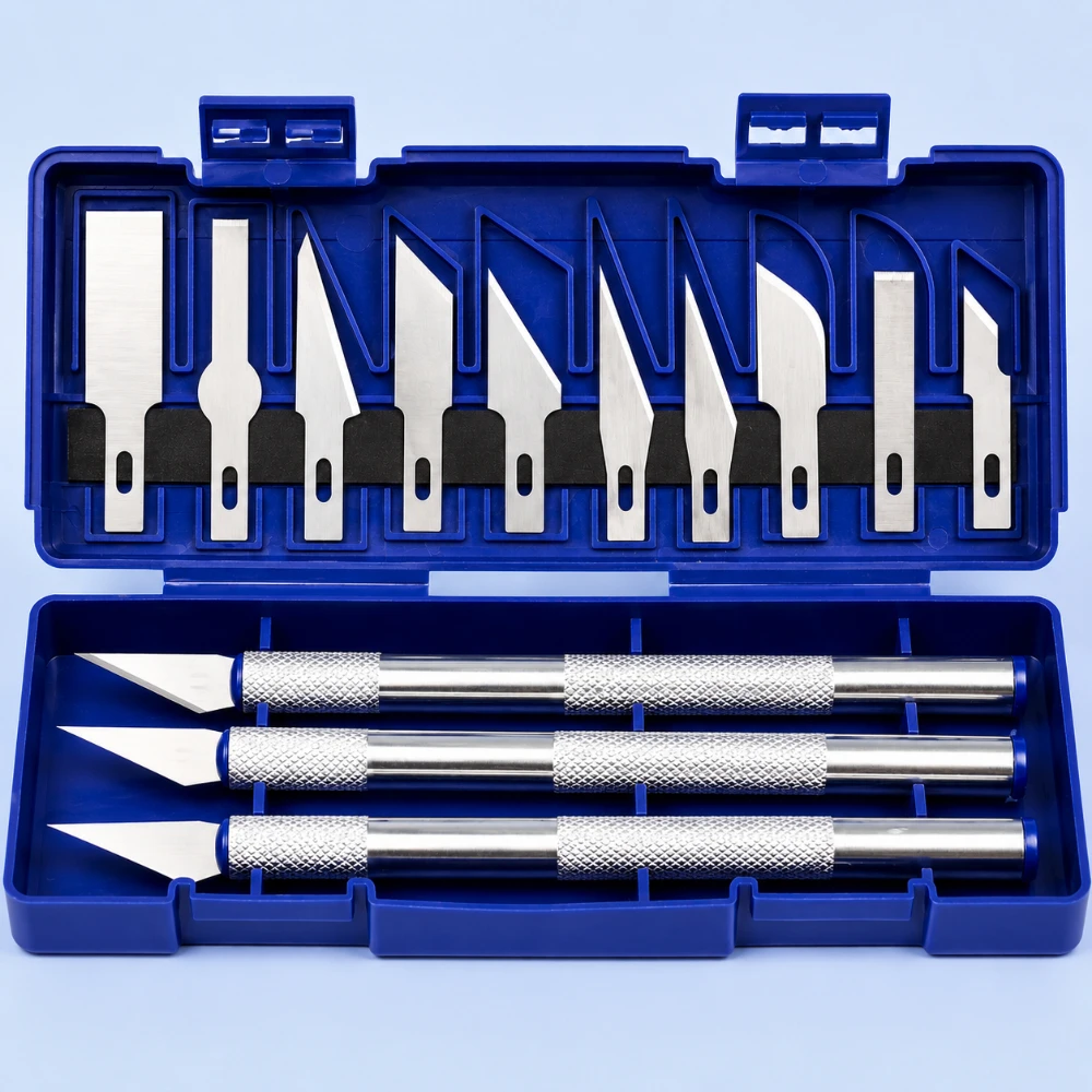 1/5 Pcs Sculpting Craft Tools Non-Slip Metal Carving Pen Kit for Art Seal Cutting Stationery Use DIY Hobby Handmade Projects