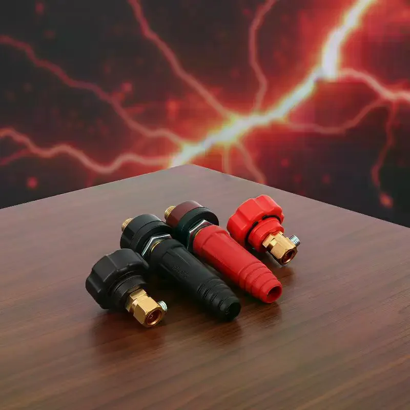 Welding Quick Connector Copper Terminal Insulated Rubber Plug Socket DKJ10-25 DKJ35-50 For Arc Welding Equipment Connection