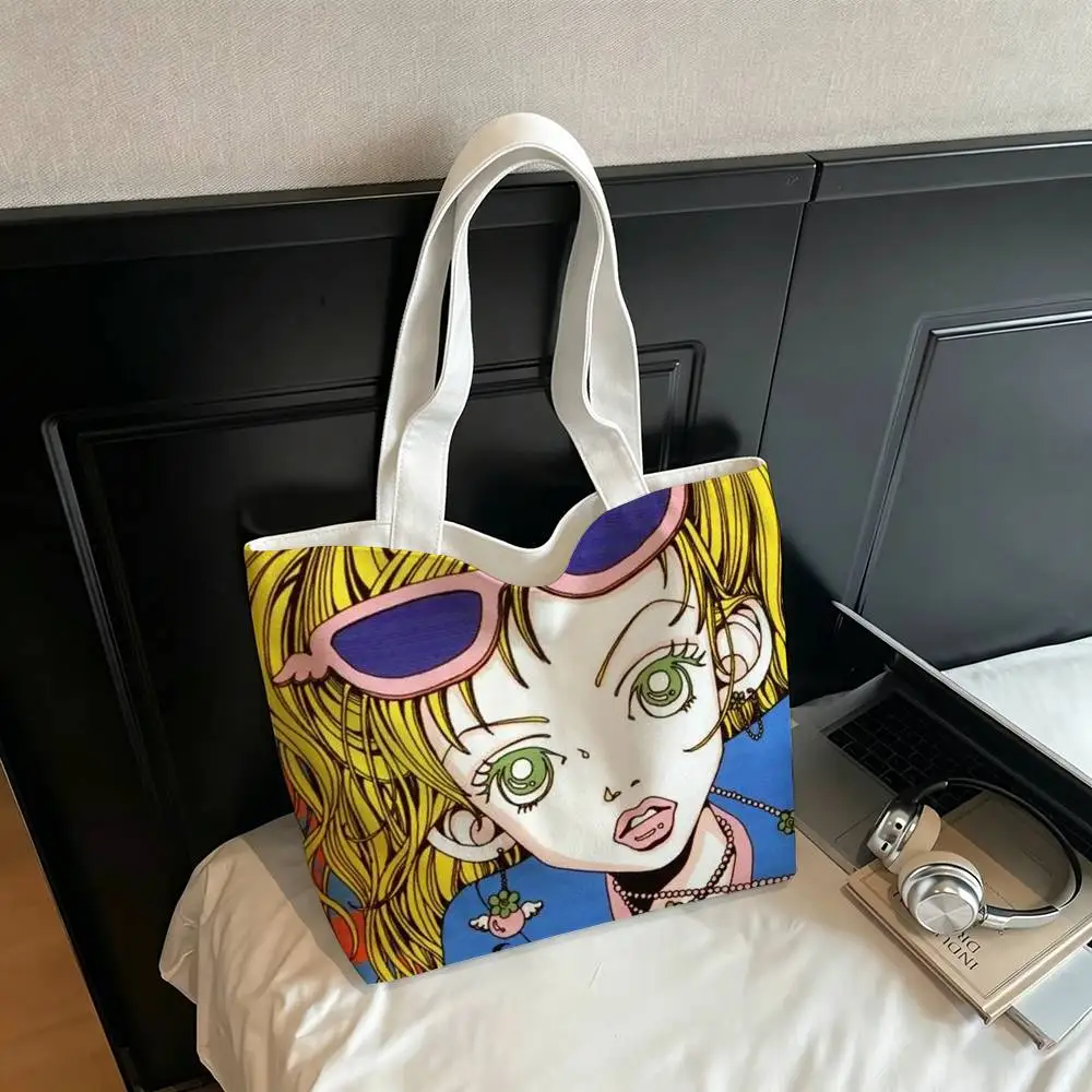 Miwako P-Paradise K-Kiss   Printed Canvas Tote Bag Shoulder Bag Commuter Mommy Shopping Bag