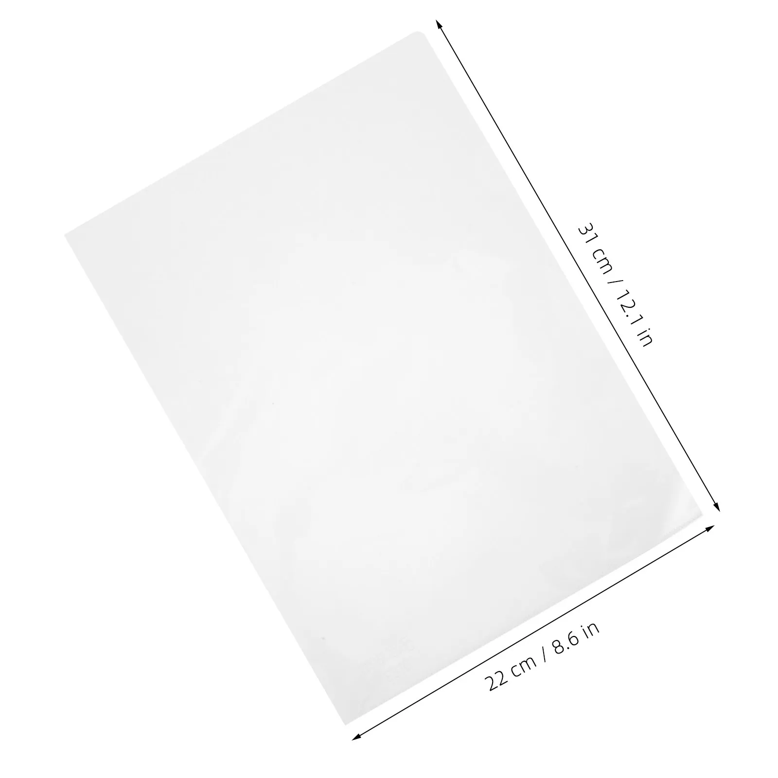 10Pcs Plastic L-shaped Transparent Holder File Folder A4 Large Capacity Quick-identify Document Students