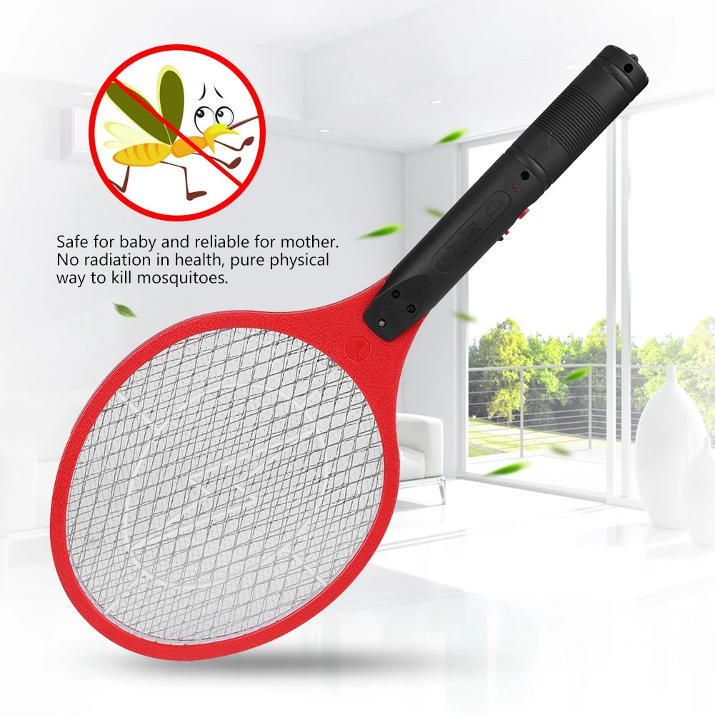 Electric Bug Swatter Cordless Rechargeable Electric Fly Mosquito Swatter Bug Zapper Racket Insects Killer Electric Fly Swatter