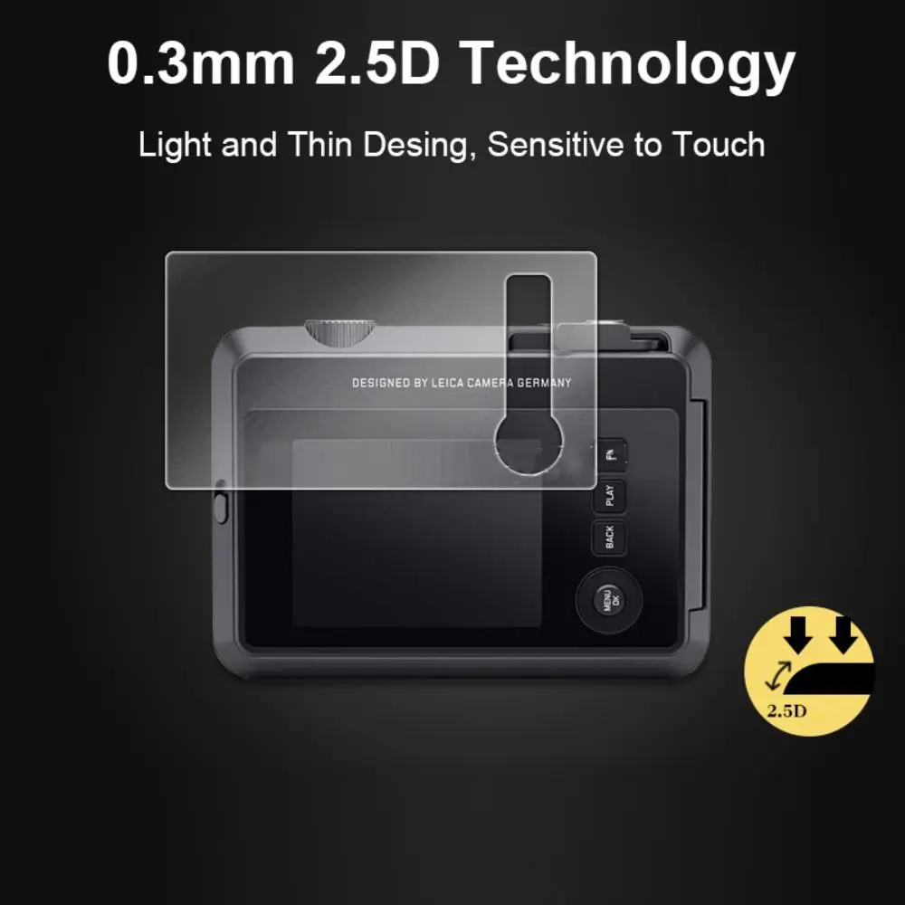 Anti Scratch Screen Protector Anti Fingerprint 2.5D Instant Camera Protective Film 9H Hardness for Leica SOFORT 2