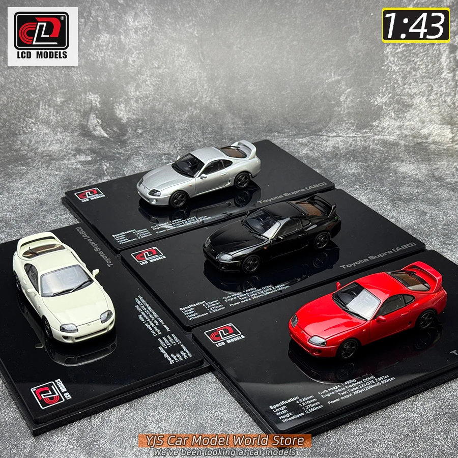 LCD CLD 1/43 Supra A80 กีฬารถโลหะรถรุ่นจอแสดงผลแบบคงที่วันหยุดของขวัญคอลเลกชัน