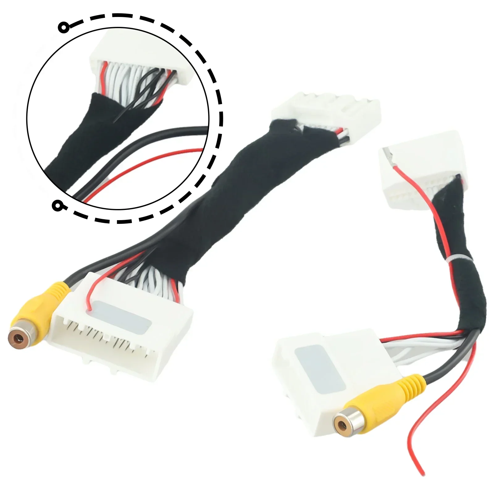 Connector Line Camera Adapter Cable 28Pin & 24Pin 2pcs/set Detection Vehicle Useful Hight Quality For Avalon 16~18