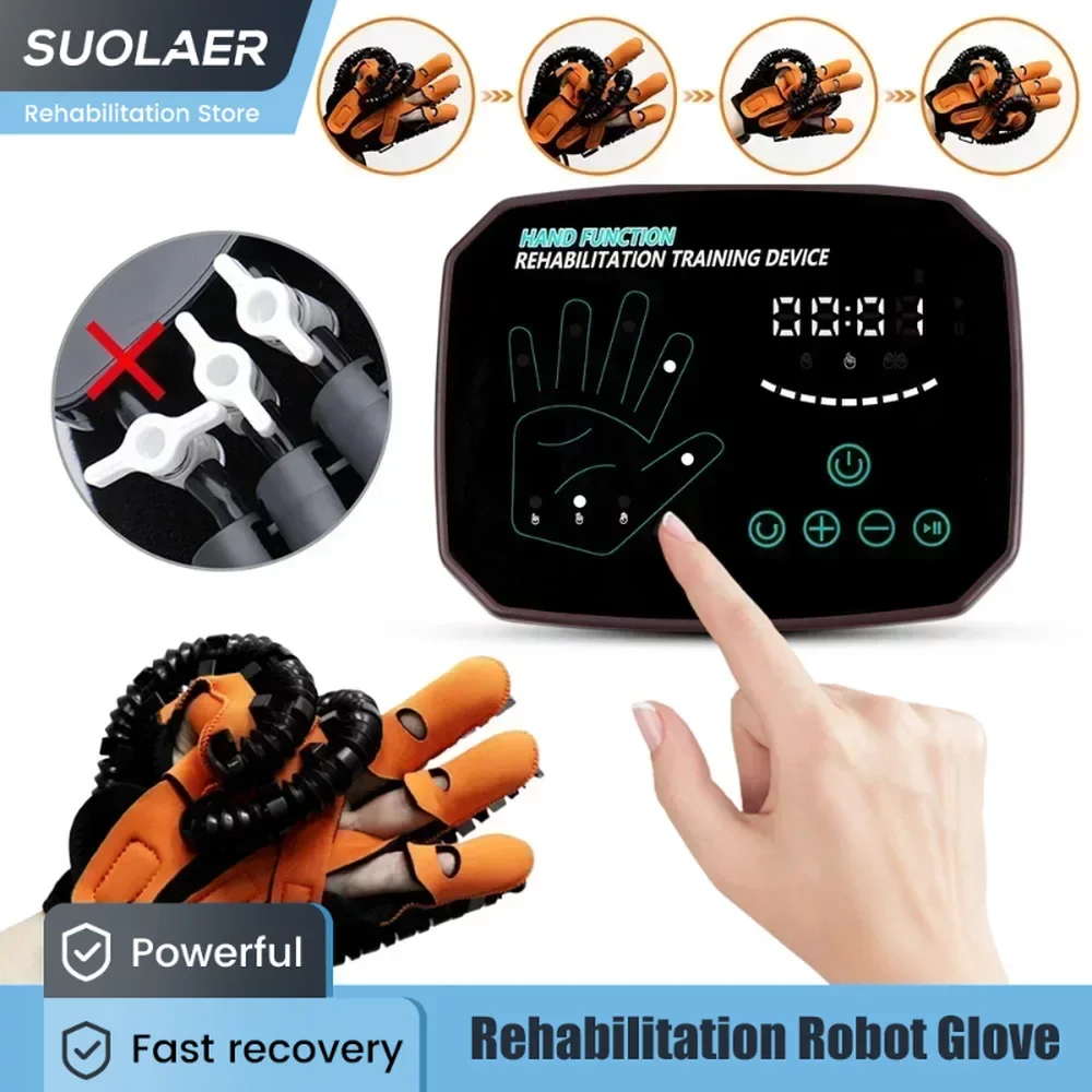 

Right Left Hand Rehabilitation Robot Gloves Hemiplegia Cerebral Infarction Training Equipment Stroke Finger Physiotherapy Tools