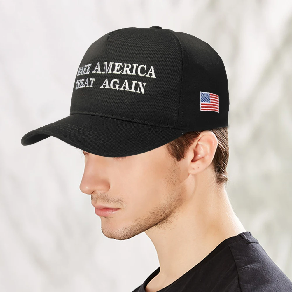 Baseball Cap President Hat Adjustable Sports Peaked Cap Comfortable Sun Protection Hat Make America Great Again for Men Women