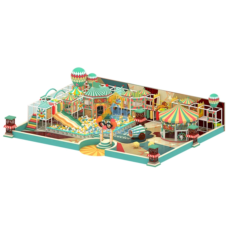 

Factory One Stop Service Design Custom Clown Theme Children Soft Play Area House Toddler Indoor Playground Maze Equipment