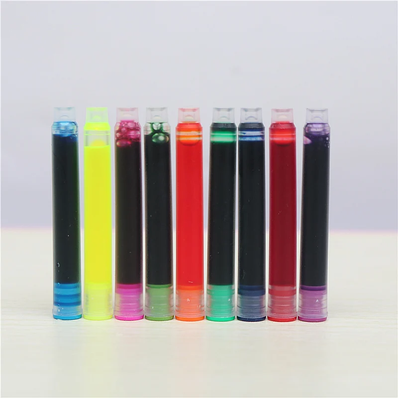 20 PCS/LOT Color Fountain Pen Ink Fill the Ink Capsule 2.8mm inner diameter Suitable for most pens