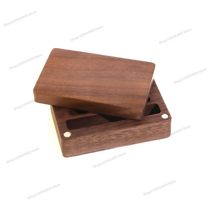 For Black Walnut Cufflinks Tie Clips Packaging Set Storage Box Portable Gift Box Small Wooden Box