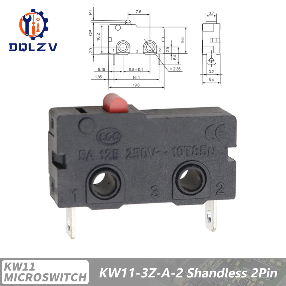 5A 125V250V KW12 Reise Endschalter KW11-3Z-2 Mit Griff 16mm Kontakt Taste Mikroschalter KW12-N 2Pin/3Pin KW12-A NO/NC