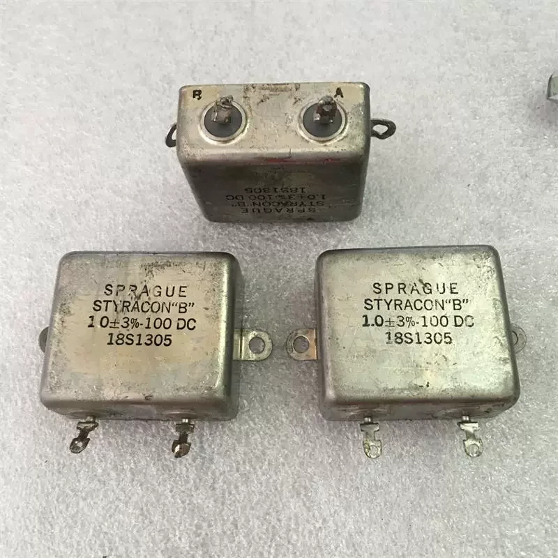 

Антикварный американский SPRAGUE STYRACONB 1UF100V медный корпус желчного пузыря машина масляный погружной конденсатор